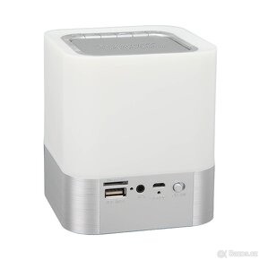 Noční světlo Bluetooth reproduktor, LED stmívatelná noční do - 3