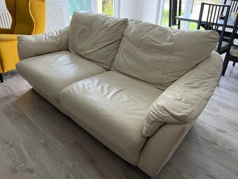 Kožená trojmístná rozkládací pohovka IKEA ÄLVROS - 3