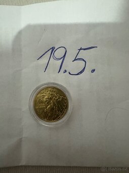 Zlatá mince Český lev 1/4 Oz - 3