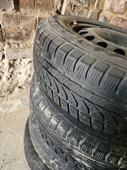 Zimní gumy na plech kolech 165/70/R14 - 3