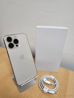 iPhone 13 Pro 128 Gold, velmi pěkný stav, 12 měsíců záruka - 3