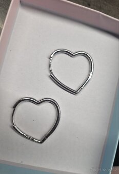 Loved nové dámské stříbrné náušnice srdce srdíčka 925 - 3