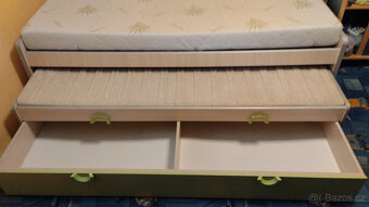 DĚTSKÁ POSTEL S ROZKLADEM A KVALITNÍ MATRACÍ 190X80 - 3