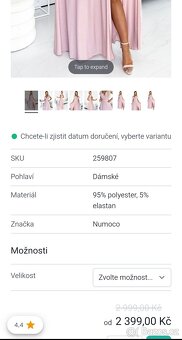 Třpytivé světle růžové šaty Numoco - 3