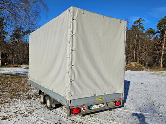 Německý přívěs HUMBAUR 410x185 2,5t s plachtou - 3