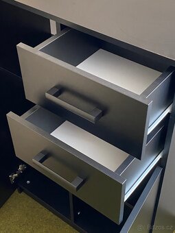 Komoda / Skříňka Černá 111x75x35 - 3
