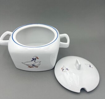 Porcelánová mísa Tetra, husy, mísa na polévku, MZ - 3