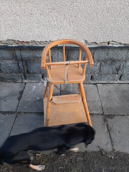Dřevěná židle retro - 3