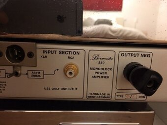 Duální monofonní výkonové zesilovače Burmester 850 - 3