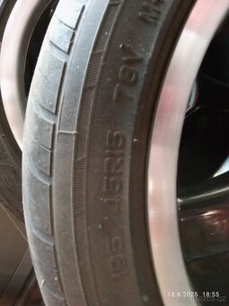 Alu disky 4x100 r15 pneu 195/45 r15 letní - 3