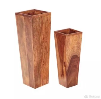 Dřevěné Květináče - Indický Masiv Palisandr - 3