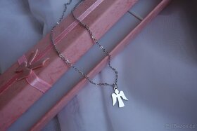 ANDÉL Náhrdelník z chirurgické oceli andílek strážníček dar - 3