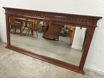 Rustikální zrcadlo, velké, nábytek z masívu - 3