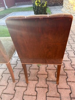 Staré polstrované židle zrenovované - 3