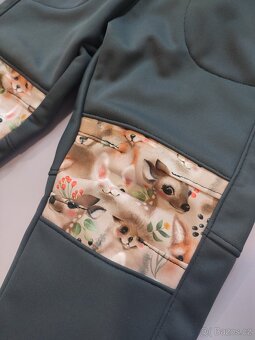 Dětské softshellové kalhoty zvířátka vel.98 - 3