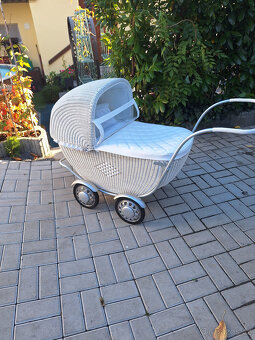 retro kočárek šestipérák bužírkový pro dítě - 3