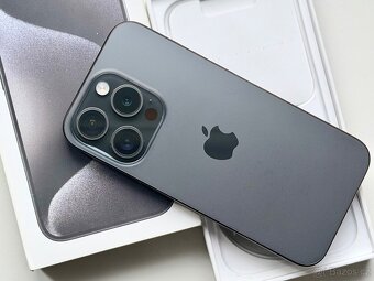 iPhone 15 Pro Black Titanium BATERIE 100% TOP - 3