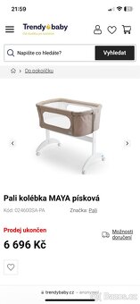 Dětská pojízdná postýlka Pali Maya - 3