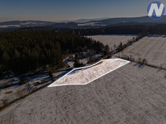 Prodej stavebního pozemku pod Boubínem, 7.713 m2, Veselka - 3