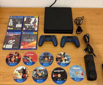 Playstation 4 slim 500GB +12xHRA+2.VOL+dokovací stanice - 3