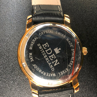 Nové švýcařské hodinky Eden, strojek quartz, originál krabi - 3