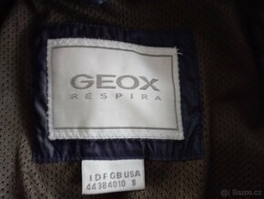 Tmavě modrá lesklá bunda Geox vel. 38/40, Super stav - 3