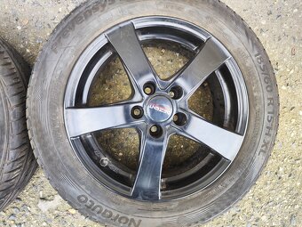 15"černá alu sada Dezent 5x100 Škoda Rapid Fabia 3 Polo - 3