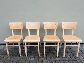 Celodřevěné jídelní židle TON po renovaci - 3