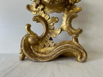 Barokní dřevěný stojánek na kapesní hodinky - originál - 3