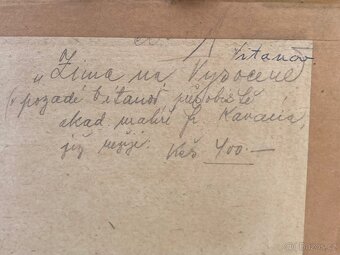 Obraz zimni krajina signovany - 3