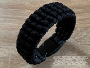 PARACORD náramek (18cm) black - 3