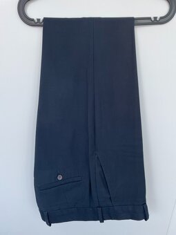 Tmavě modrý oblek vel. 50 Slim - 3