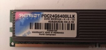 RAM modul Patriot Memory 4GB DDR2 800MHz - 3