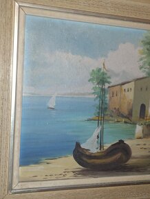 Obraz 38 x 36 olejomalba / na kartonu - 3