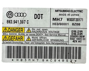 Řídící jednotka pro plyn. výbojku 8K0941597C Audi A7 4G 2011 - 3