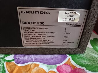 Grundig Box CT 250-reprosoustavy Německo 1980 - 3