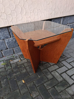 Starý konferenční stolek - Art deco - 3