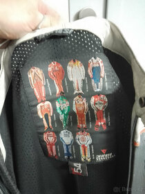 Kožená kombinéza Dainese dvoudílná na moto vel. 54 - 3
