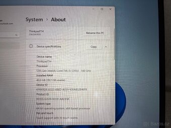 Lenovo Thinkpad T14 Gen 3 40GB RAM, 512GB SSD - 3
