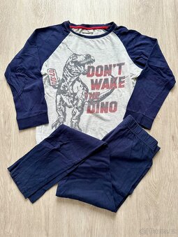 2x pyžamo DINO dlouhé 146/152 - 3