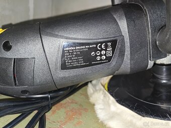 PROTECO leštička úhlová na auto 180mm, 1100W, 600-3000ot. - 3