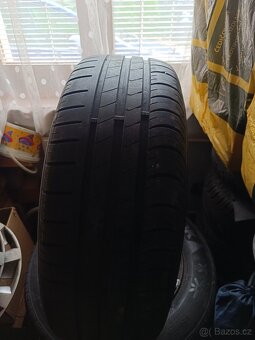 Plechove disky 5x98 + pneu 215/65/15 - 3