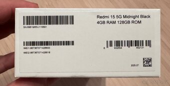 Xiaomi redmi 15 5G 4gb/128 gb - nový, nevybalený se zárukou - 3