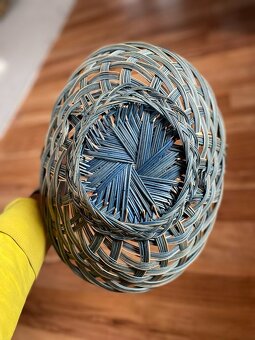 Proutěný koš na sušené/čerstvé květiny/bylinky - 3