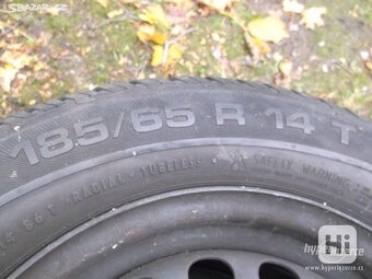 Plechové disky 14" včetně letních pneu 185/65 - 3