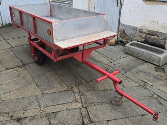 Sklápěcí robustní vozík nejen k malotraktoru MF-70 - 3