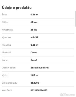 ČERNÁ KOMODA NEPOUŽITÁ - 3