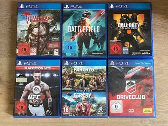 Playstation 4 500Gb, ovládač , kabeláž a hry - 3