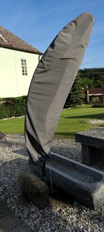Slunečník Crystal 375 cm antracit - 3