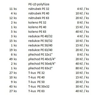 PE-LD tvarovky - polyfúze - 3